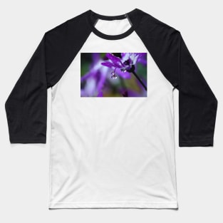 Purple rain drops Baseball T-Shirt